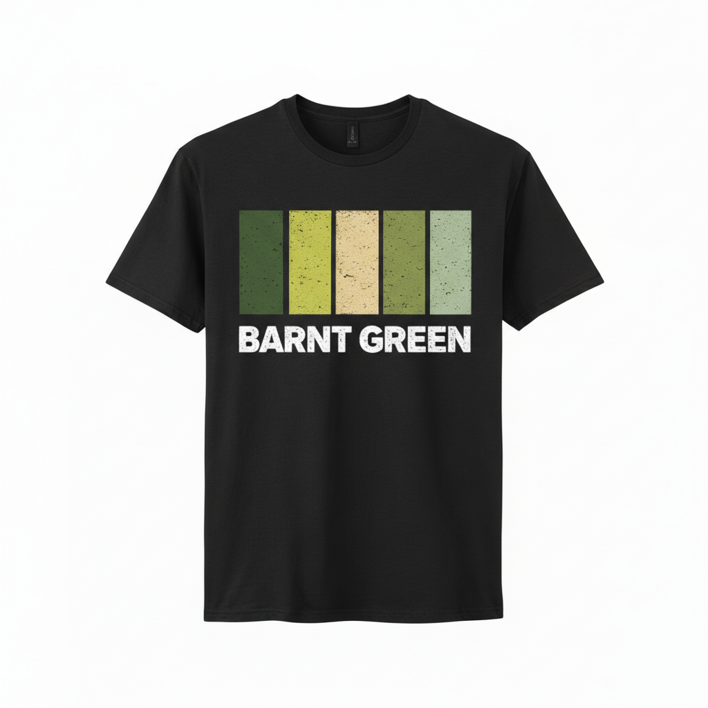 Barnt Green - T-Shirt - Colour Block Design