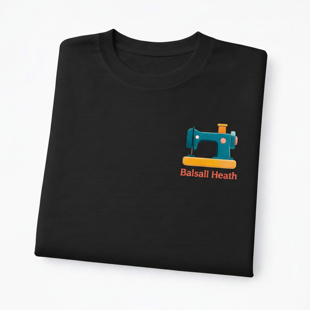 Balsall Heath - T-Shirt - Minimal Cool Design - Sewing Machine