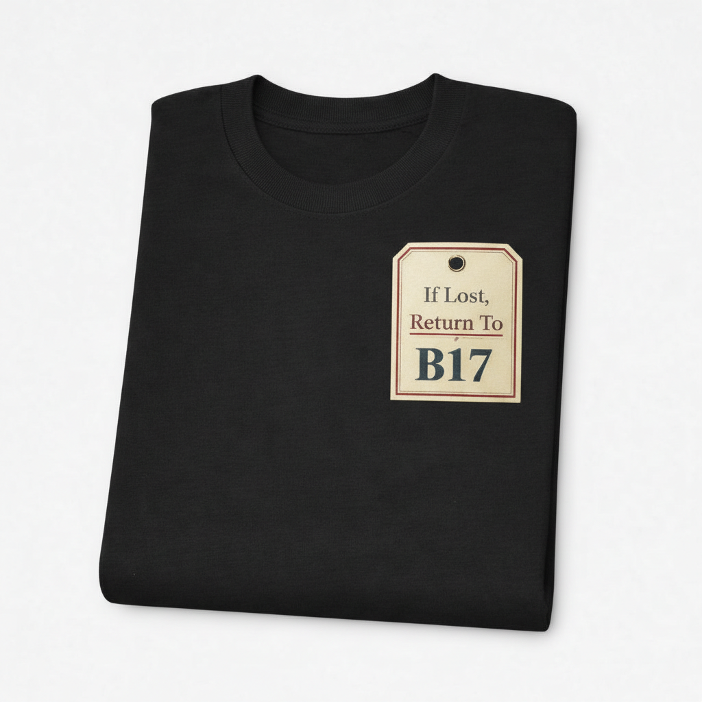 Harborne - T-Shirt - If lost, return to B17 Design