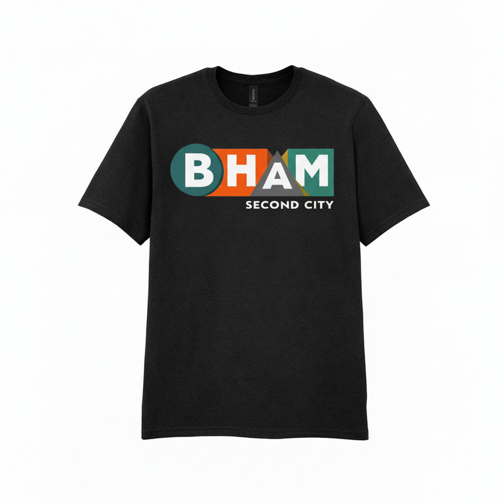 Birmingham - T-Shirt - BHAM Second City Bold Graphic