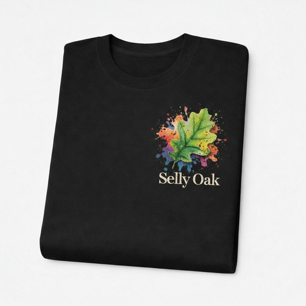Selly Oak - T-Shirt - Colour Splash Design - Leaf