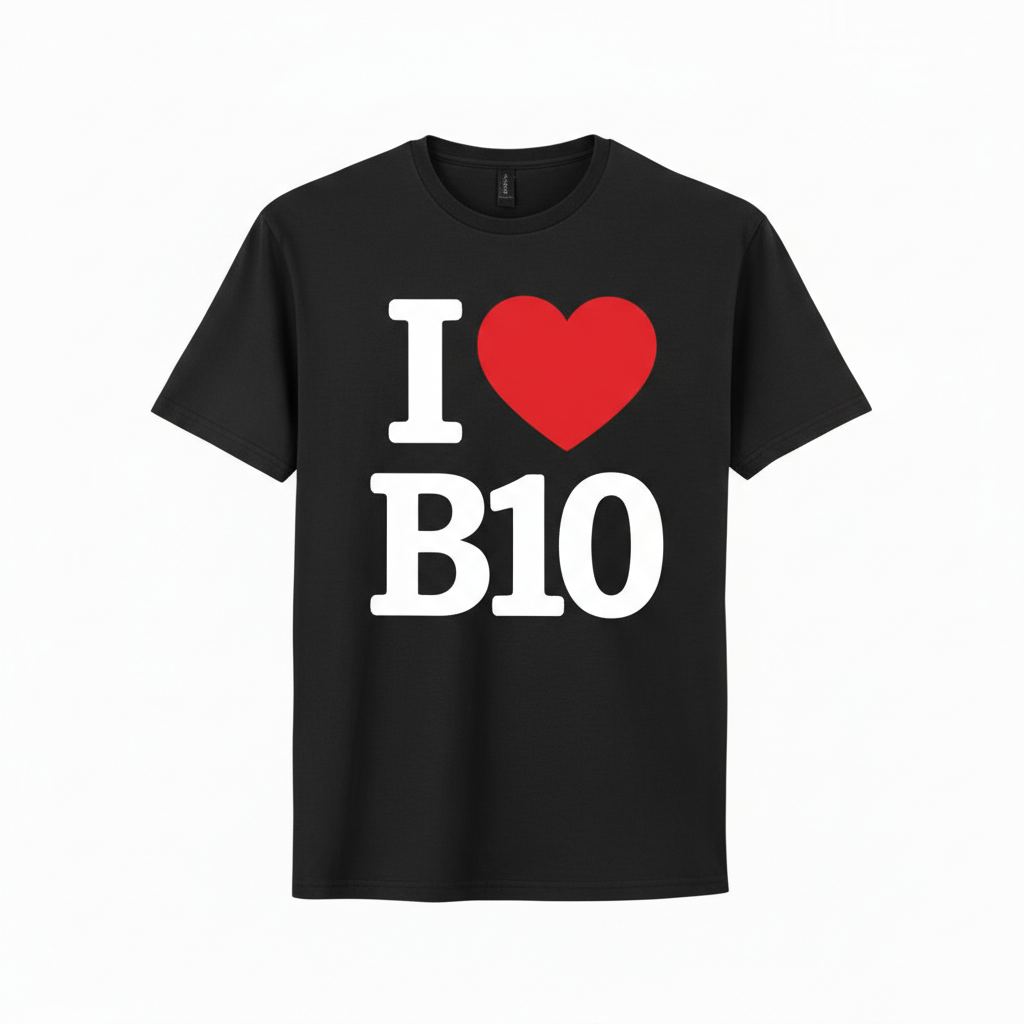 B10 - T-Shirt - I Heart B10 Design - Small Heath | Hay Mills