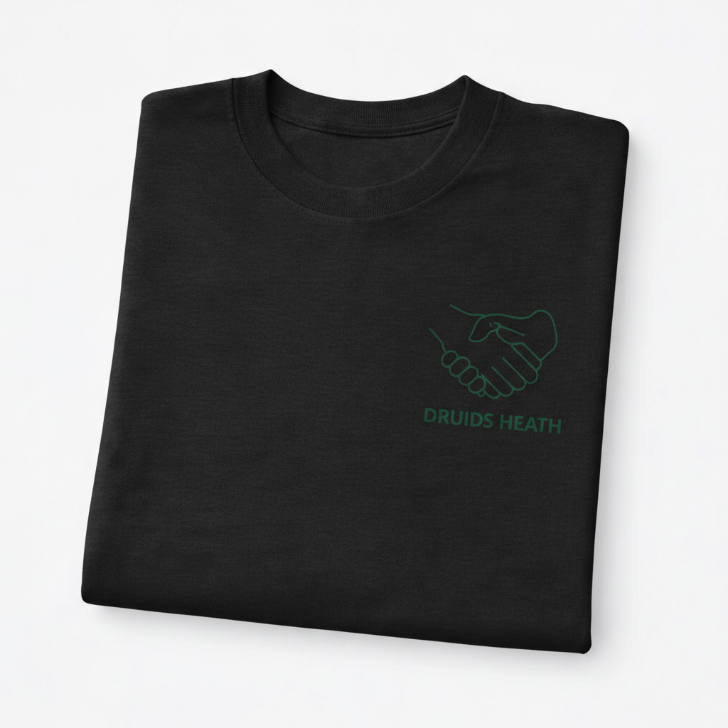 Druids Heath - T-Shirt - Minimal Line Icon Design - Community