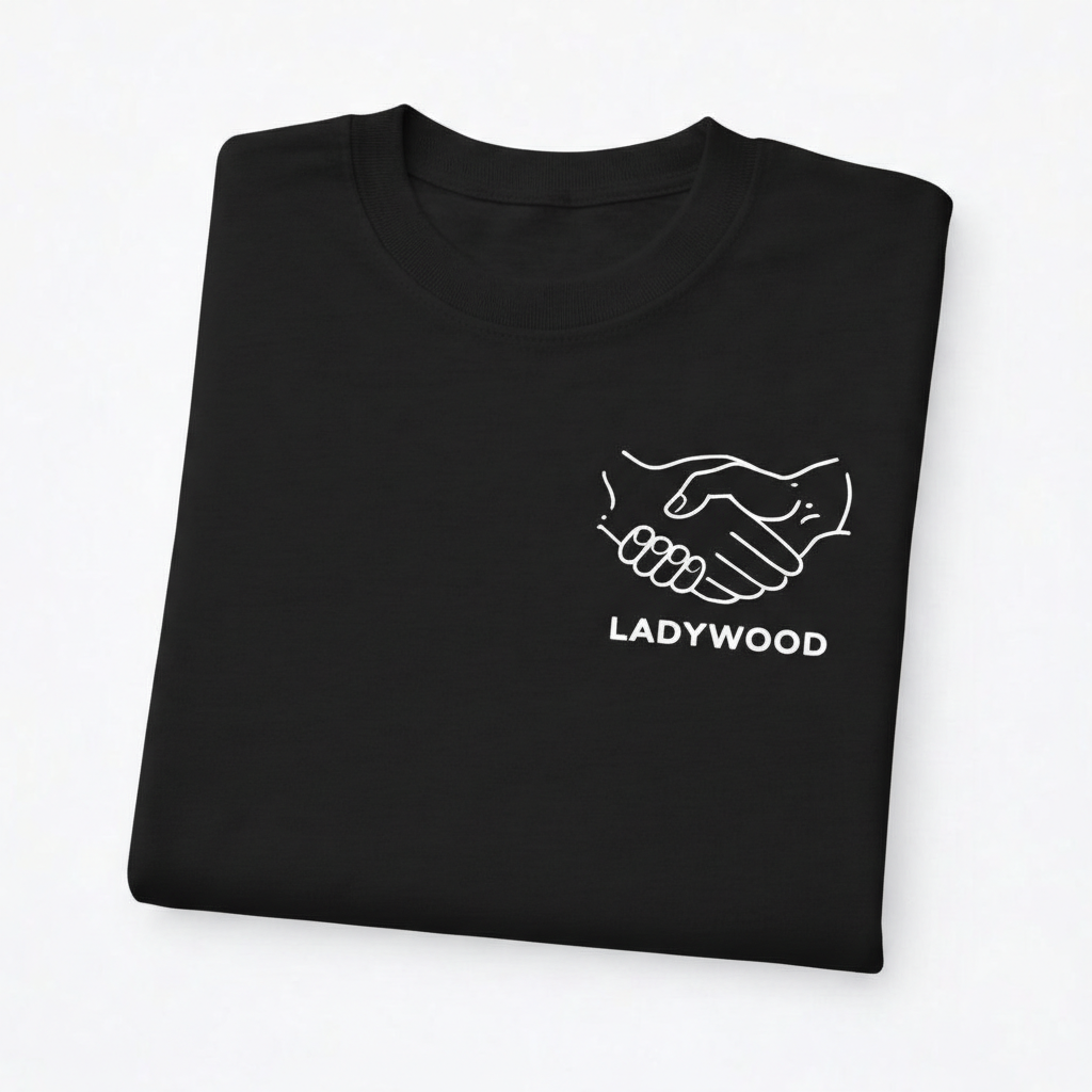Ladywood - T-Shirt - Minimal Line Icon Design - Community