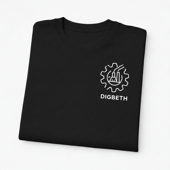 Digbeth - T-Shirt - Minimal Line Icon Design - Factory Cog
