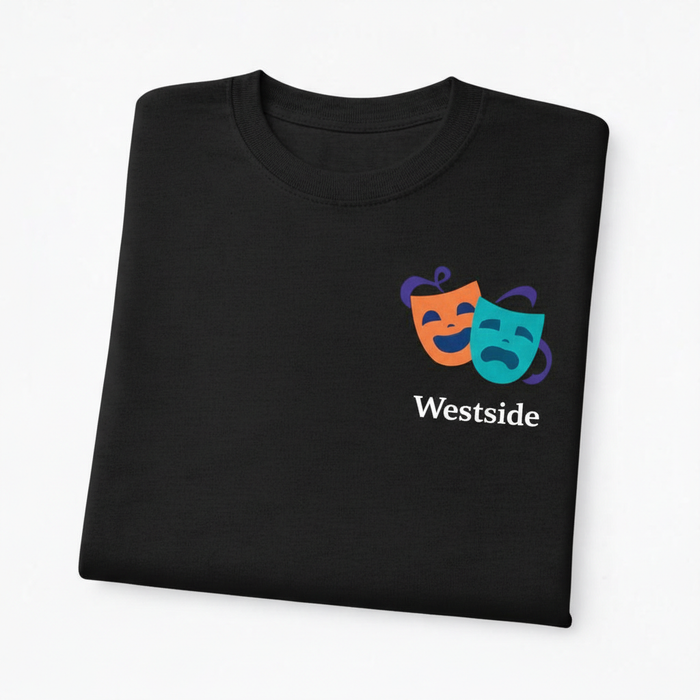 Westside - T-Shirt - Minimal Cool Design - Theatre Masks
