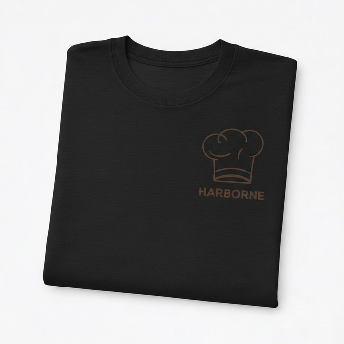 Harborne - T-Shirt - Minimal Line Icon Design - Chef's Hat