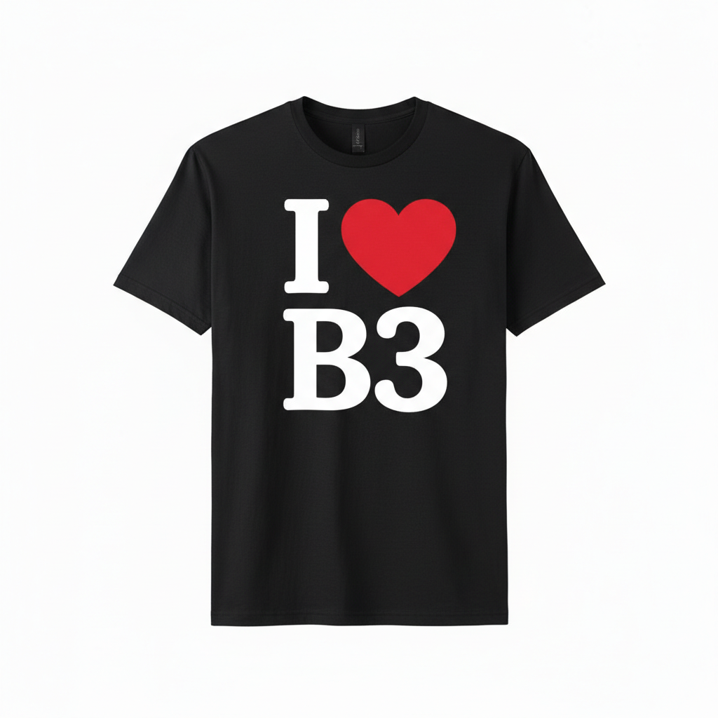 B3 - T-Shirt - I Heart B3 Design - Birmingham City Centre | Newhall Street
