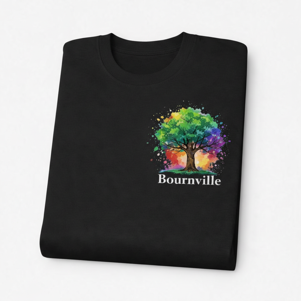 Bournville - T-Shirt - Colour Splash Design - Tree