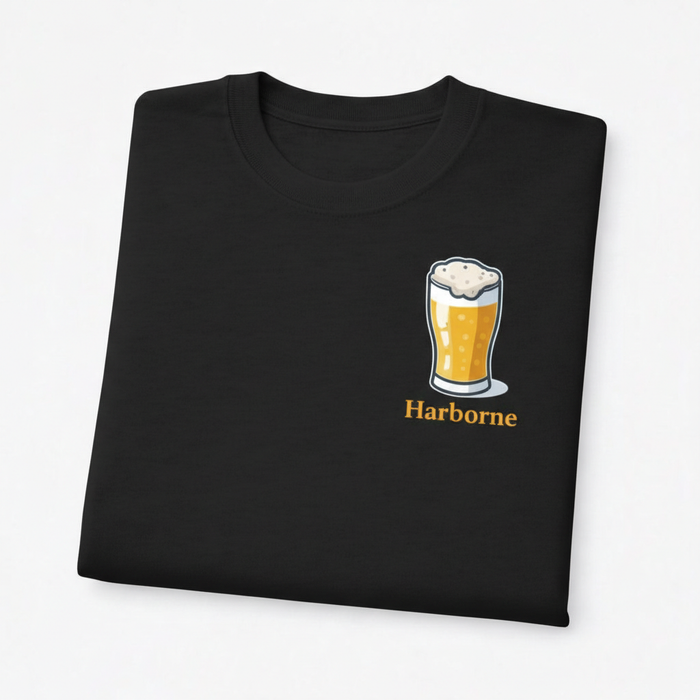 Harborne - T-Shirt - Minimal Cool Design - Beer Glass