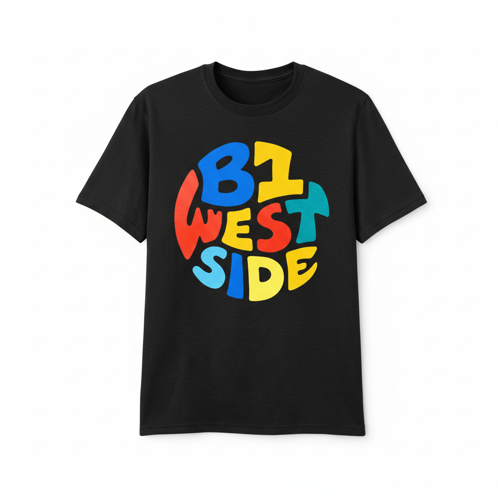 Westside - T-Shirt - Colour Burst Design