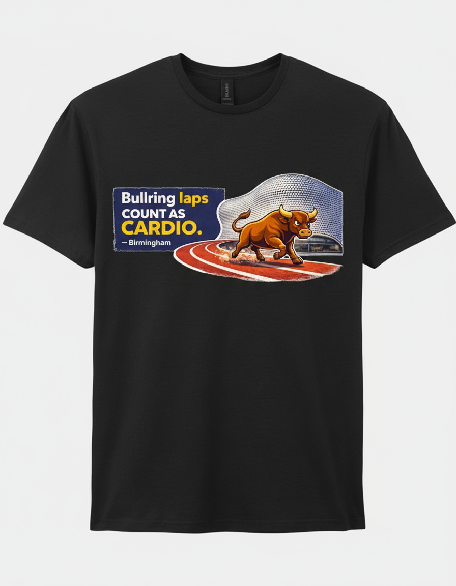 Birmingham - T-Shirt - Humurous Bullring Step Count Design