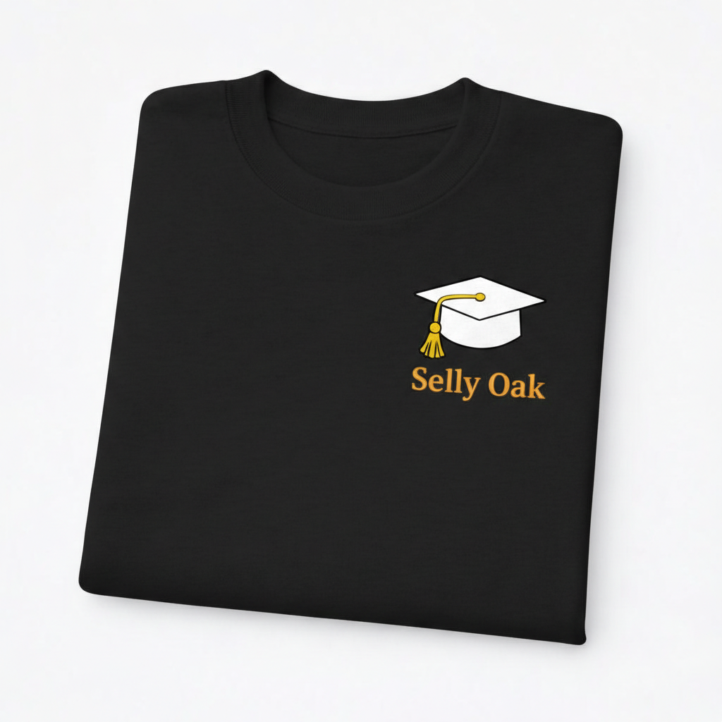 Selly Oak - T-Shirt - Minimal Cool Design - Graduation Cap
