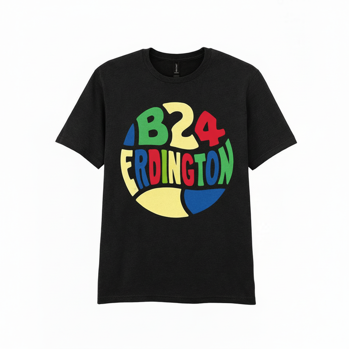 Erdington - T-Shirt - B24 Colour Burst Design