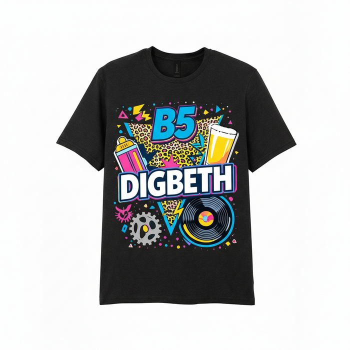 Digbeth - T-Shirt - Playful Neon Vibe Design