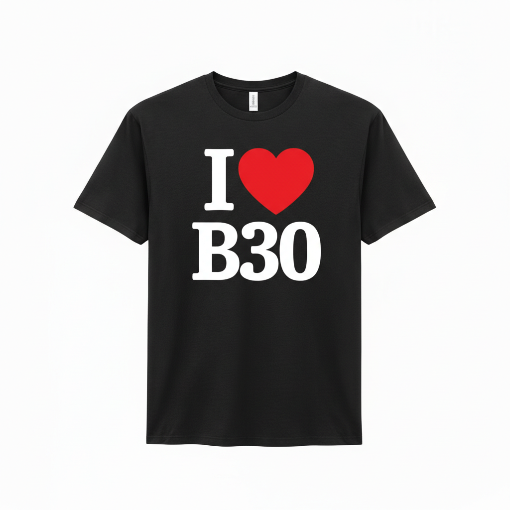 Bournville - T-Shirt - I heart B30 Design