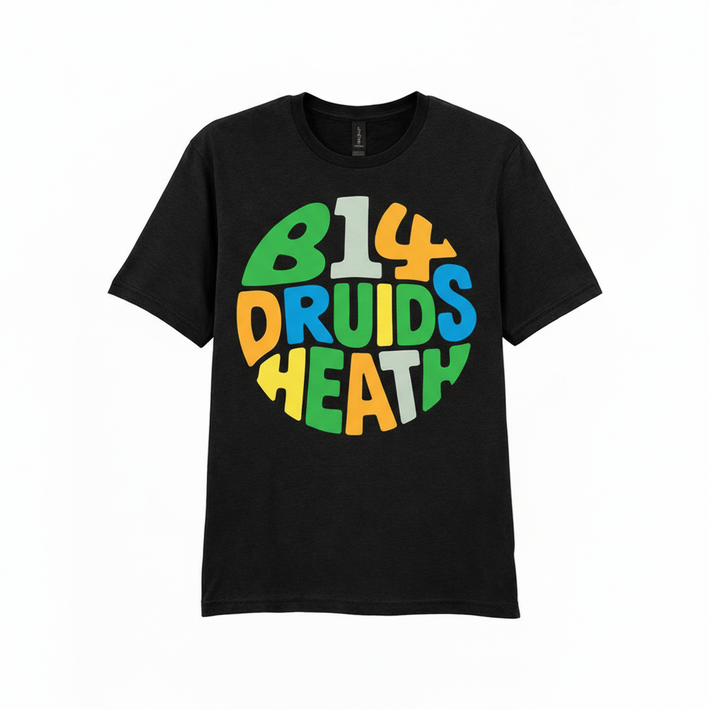 Druids Heath - T-Shirt - Colour Burst Design