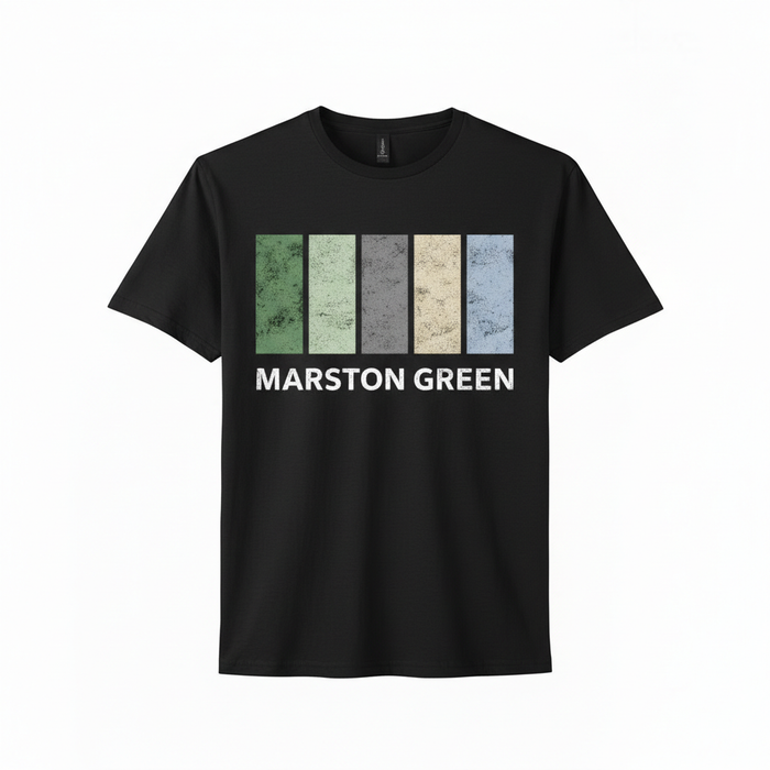 Marston Green - T-Shirt - Colour Block Design