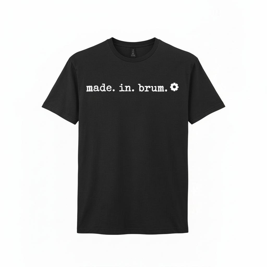 Birmingham - T-Shirt  - Made in Brum - Stamped Type Tee