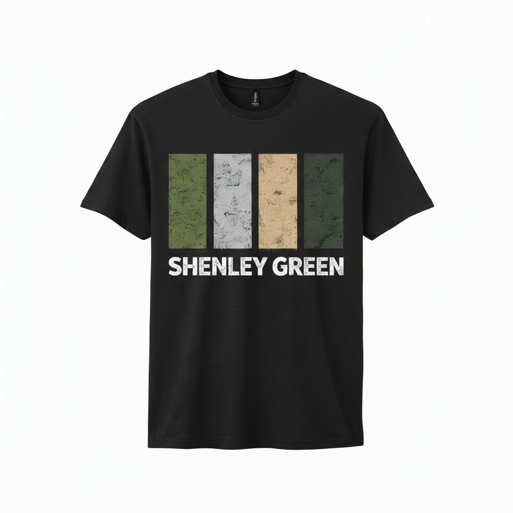 Shenley Green - T-Shirt - Colour Block Design