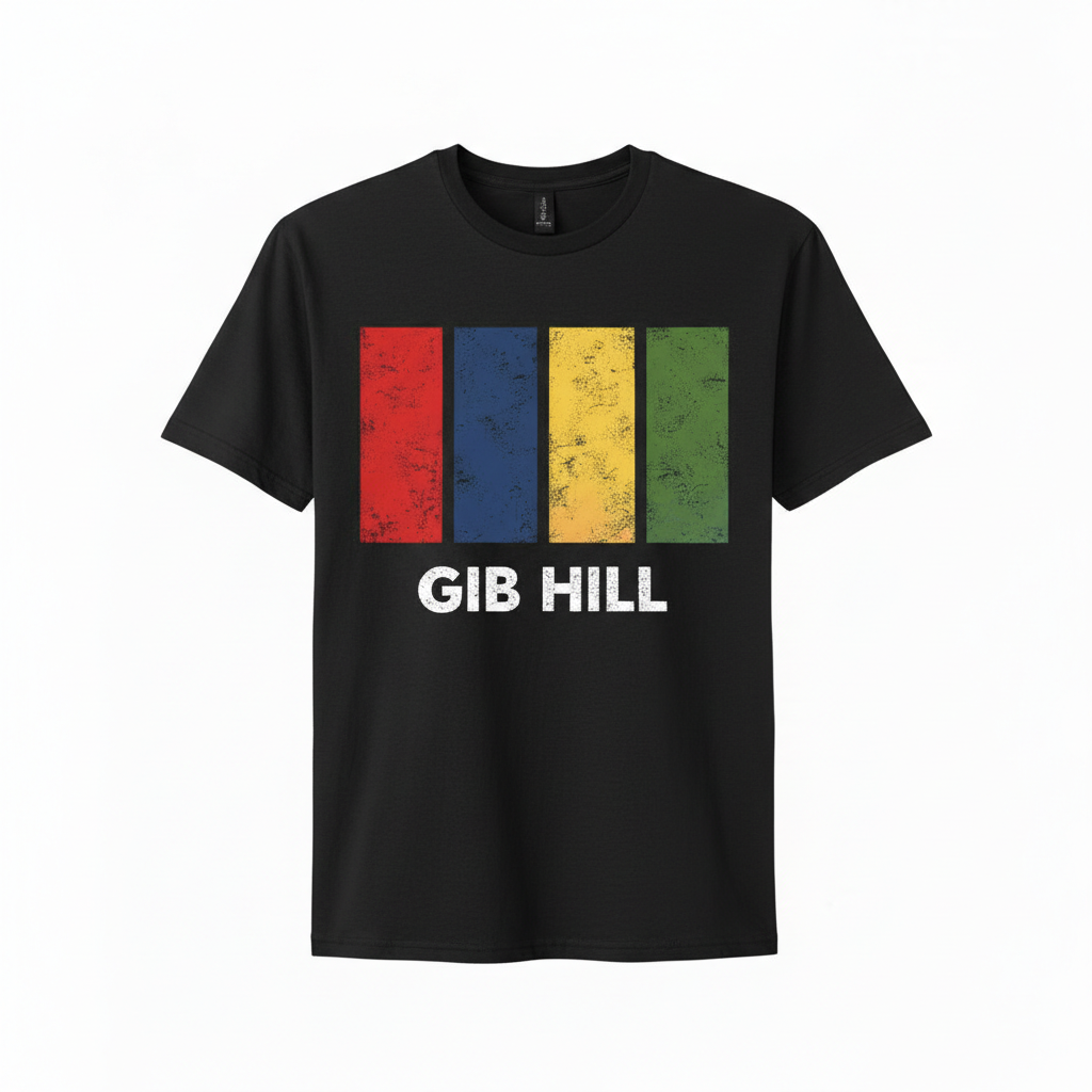 Gib Hill - T-Shirt - Colour Block Design