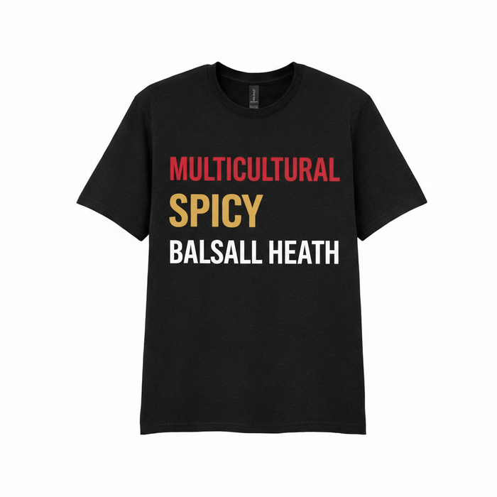 Balsall Heath - T-Shirt - Minimal Type Stack Design