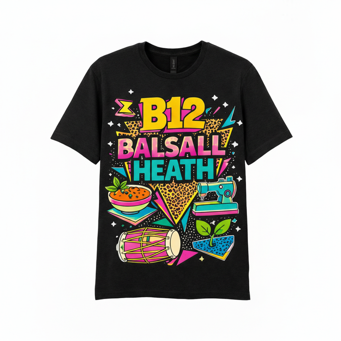 Balsall Heath - T-Shirt - Playful Neon Vibe Design