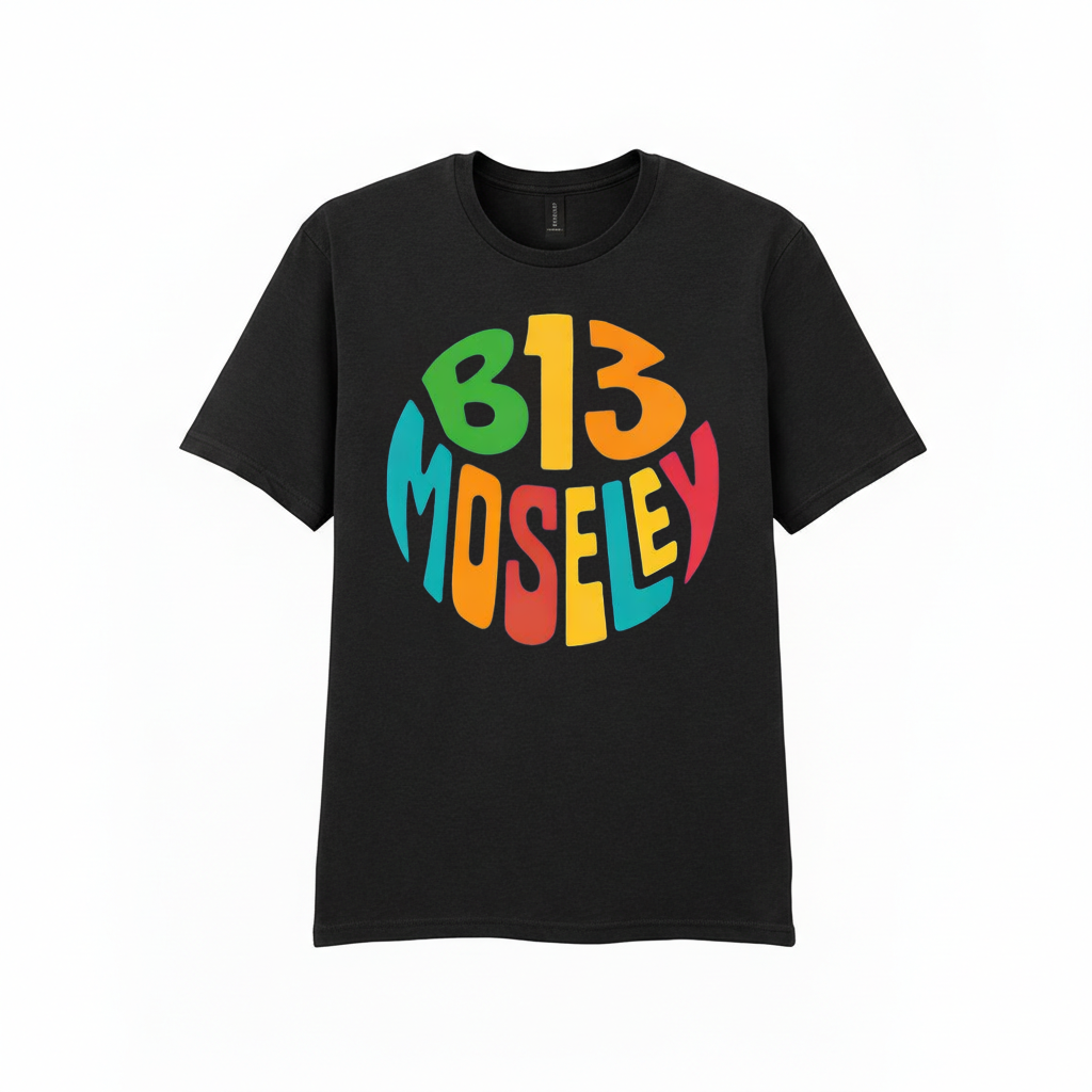 Moseley - T-Shirt - Colour Burst Design