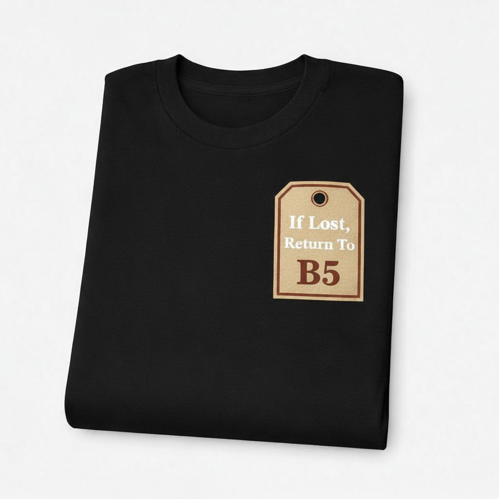 Digbeth - T-Shirt - If lost, return to B5 Design
