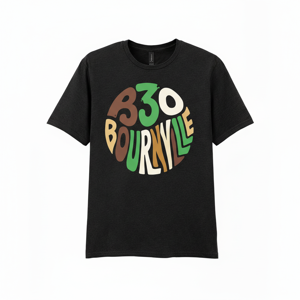Bournville - T-Shirt - Colour Burst Design