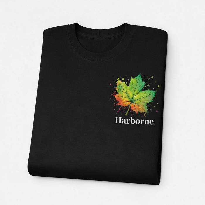 Harborne - T-Shirt - Colour Splash Design - Leaf