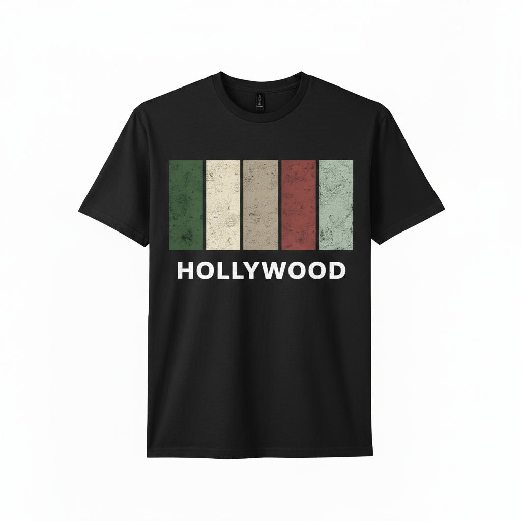 Hollywood - T-Shirt - Colour Block Design