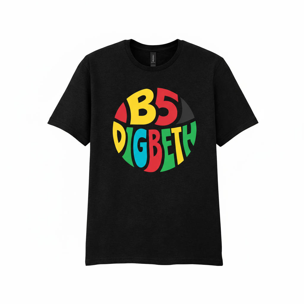 Digbeth - T-Shirt - Colour Burst Design