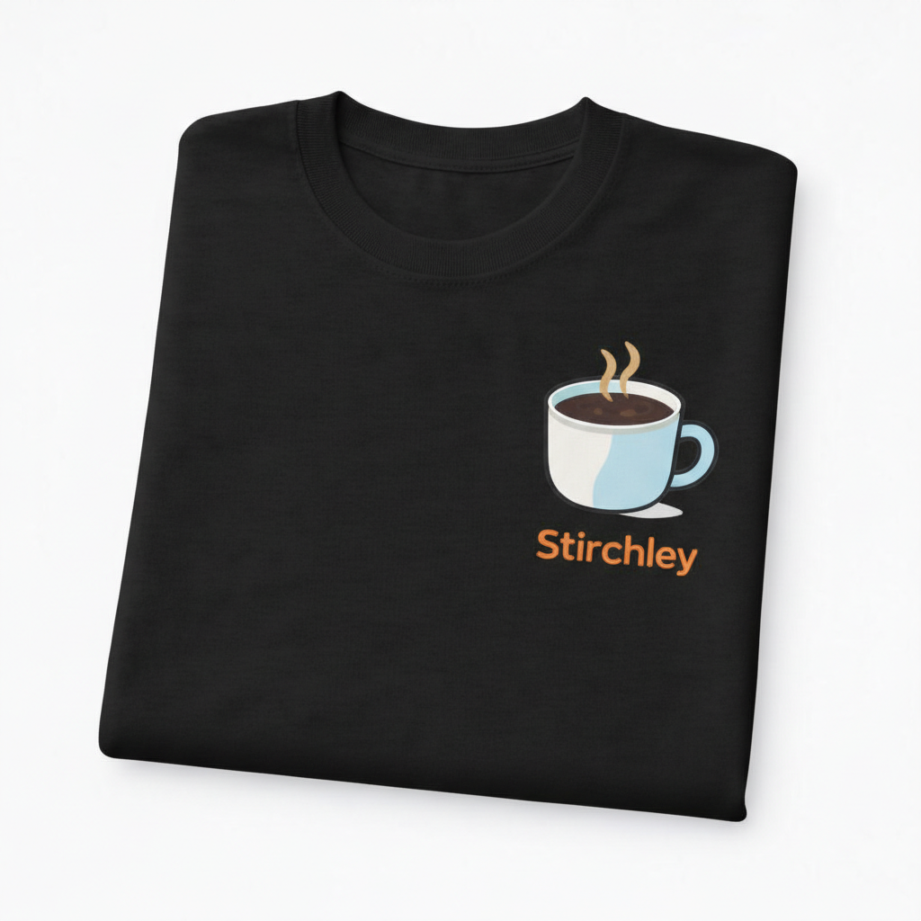 Stirchley - T-Shirt - Minimal Cool Design - Coffee Cup