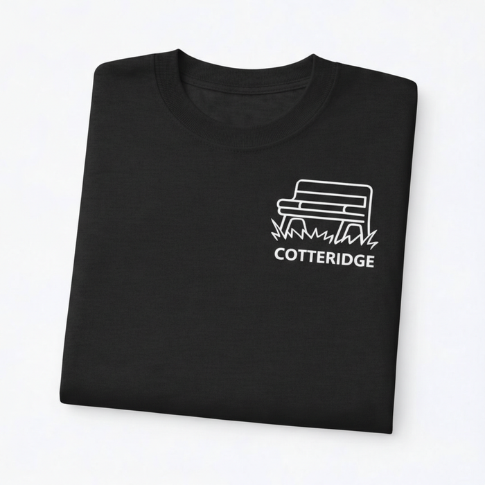 Cotteridge - T-Shirt - Minimal Line Icon Design - Park Bench