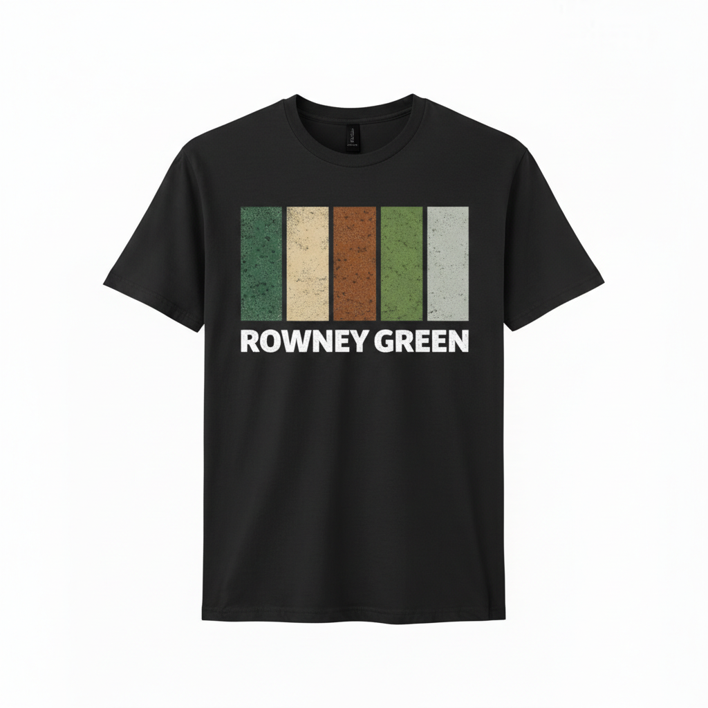 Rowney Green - T-Shirt - Colour Block Design