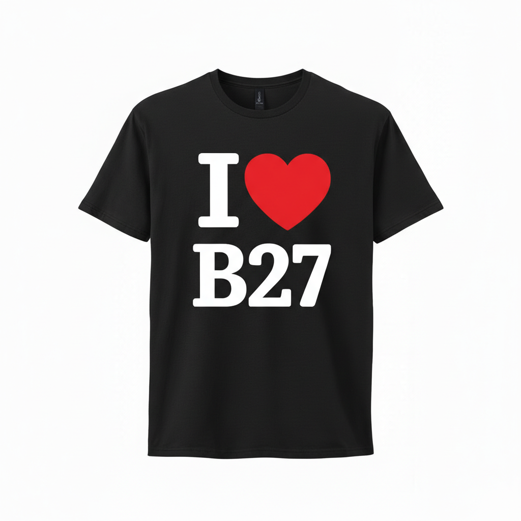 Acocks Green - T-Shirt - I Heart B27 Design