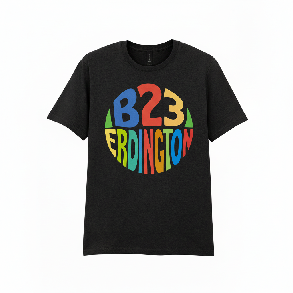 Erdington - T-Shirt - B23 Colour Burst Design
