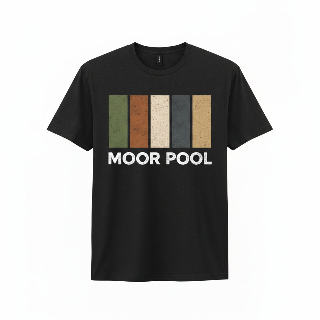 Moor Pool - T-Shirt - Colour Block Design