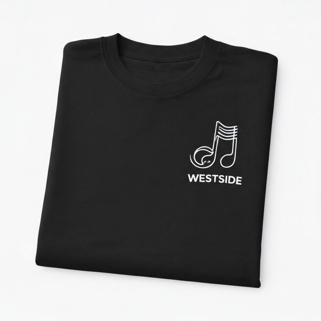 Westside - T-Shirt - Minimal Line Icon Design - Music Note