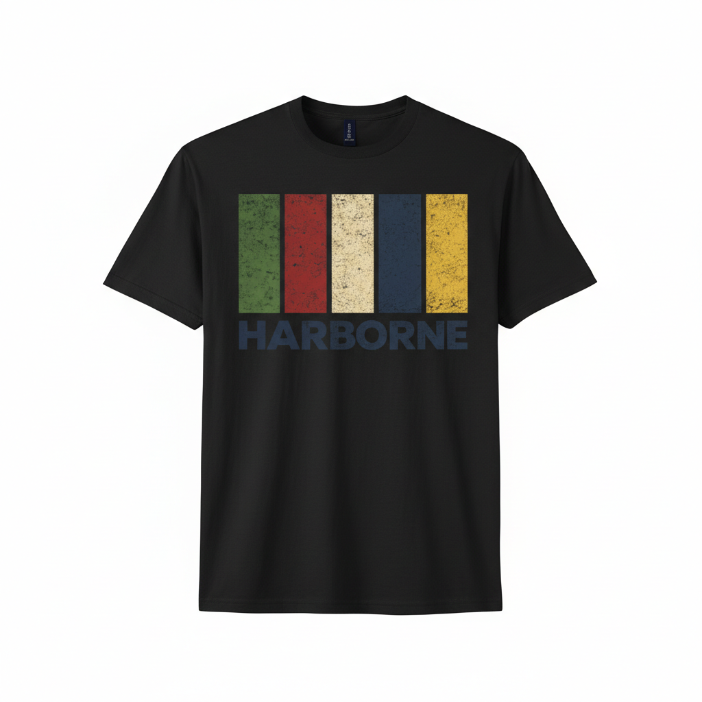 Harborne - T-Shirt - Colour Block Design