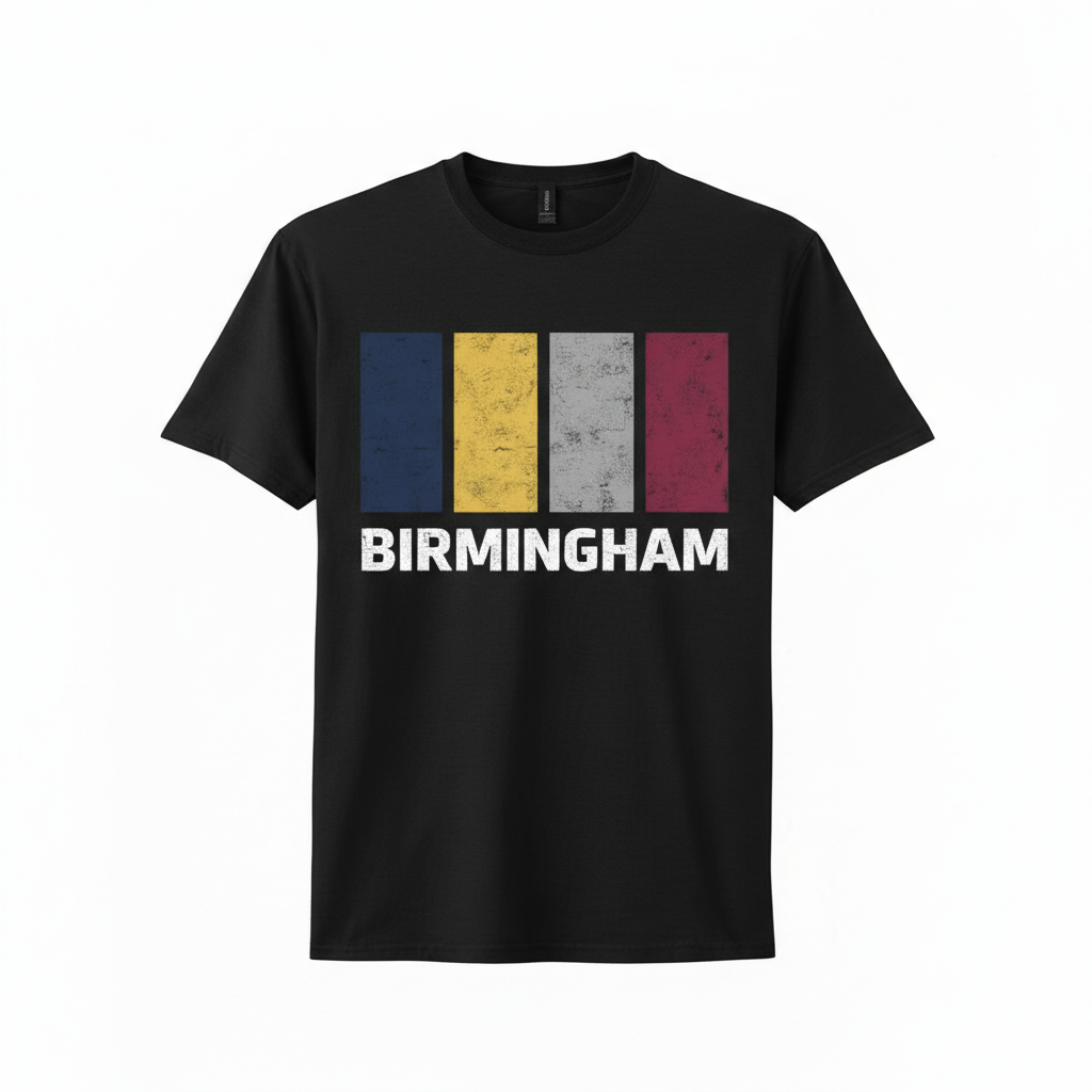 Birmingham - T-Shirt - Colour Block Design