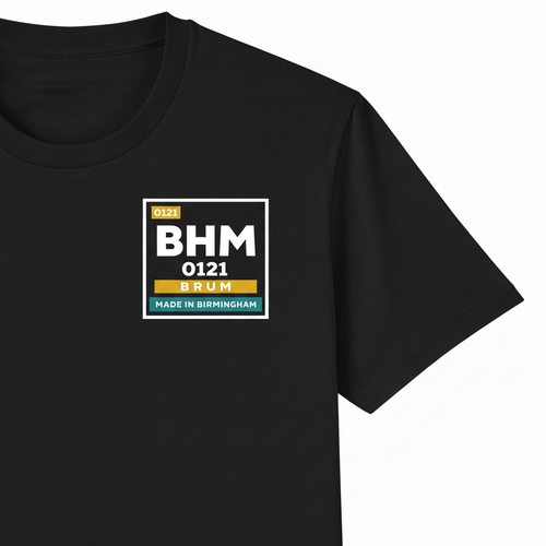 Birmingham - T-Shirt - BHM 0121 Periodic Element Badge