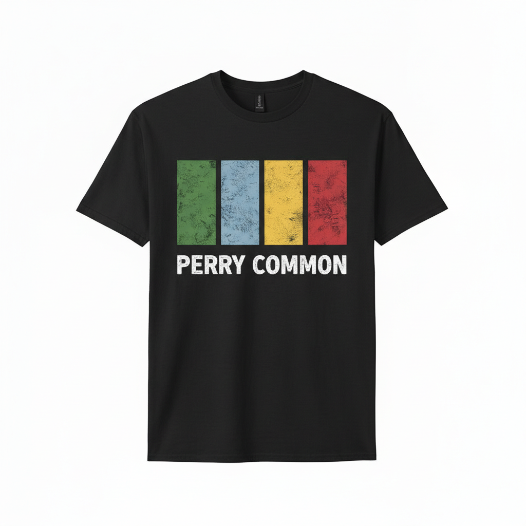 Perry Common - T-Shirt - Colour Block Design