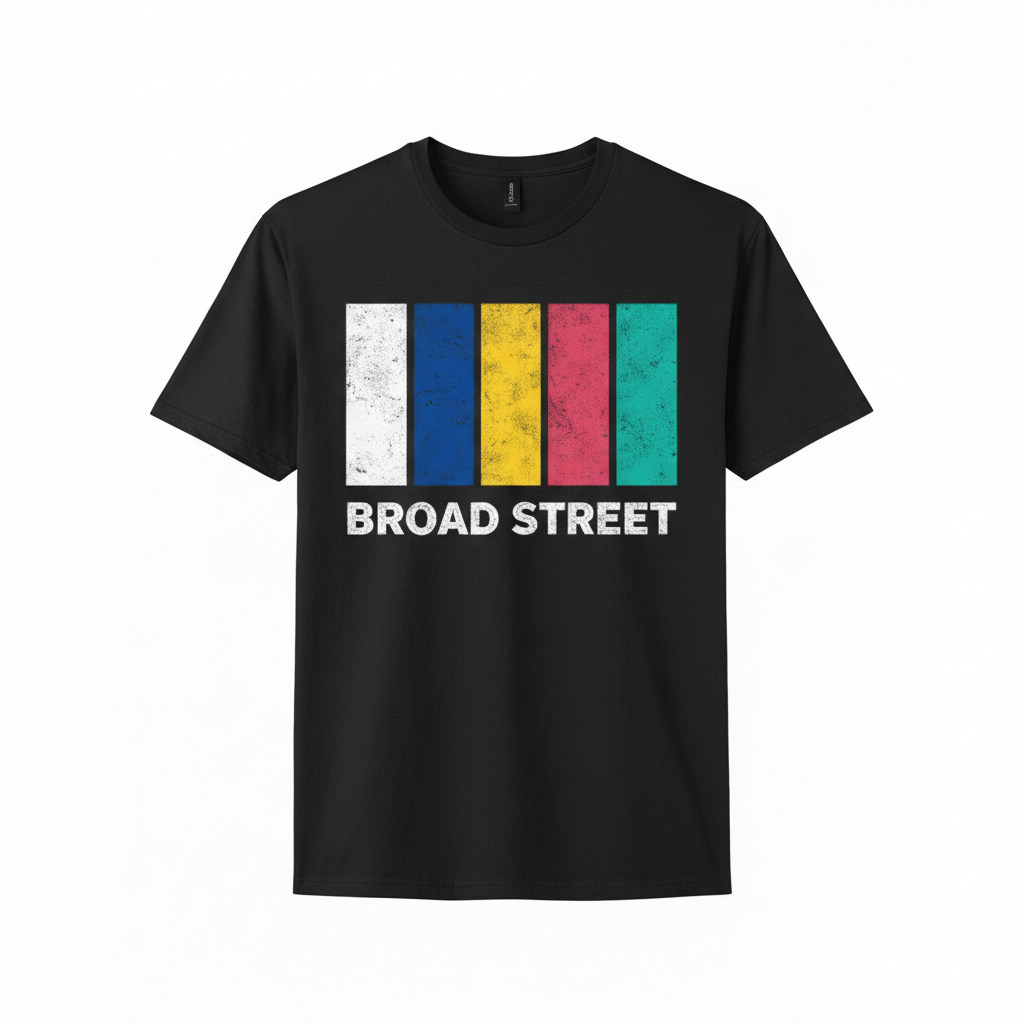 Broad Street - T-Shirt - Colour Block Design