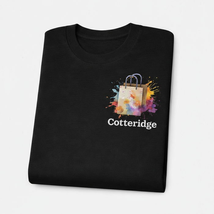 Cotteridge - T-Shirt - Colour Splash Design - Shopping Bag
