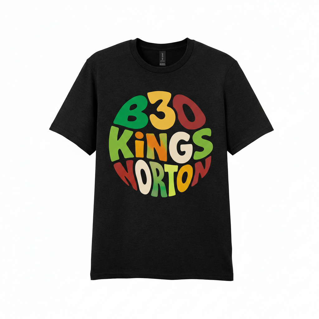Kings Norton - T-Shirt - Colour Burst Design