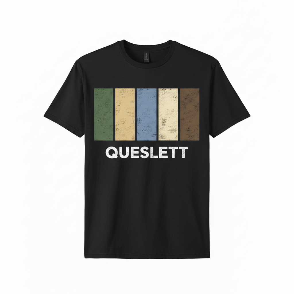 Queslett - T-Shirt - Colour Block Design
