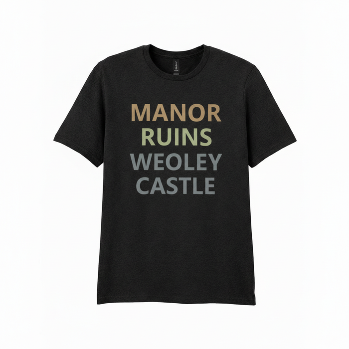Weoley Castle - T-Shirt - Minimal Type Stack Design