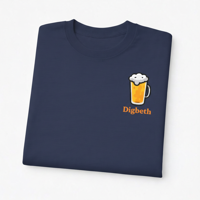 Digbeth - T-Shirt - Minimal Cool Design - Beer Glass